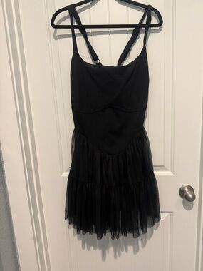 POPFLEX Black Activewear dress